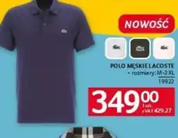 Selgros Polo męskie Lacoste oferta