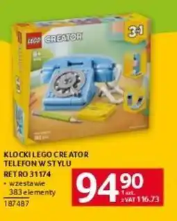 Selgros Klocki Lego Creator Telefon w stylu retro 31174 oferta