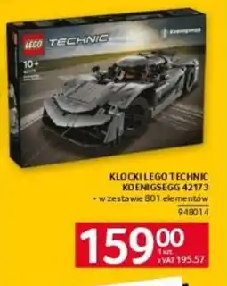 Selgros Klocki Lego Technic Koenigsegg 42173 oferta