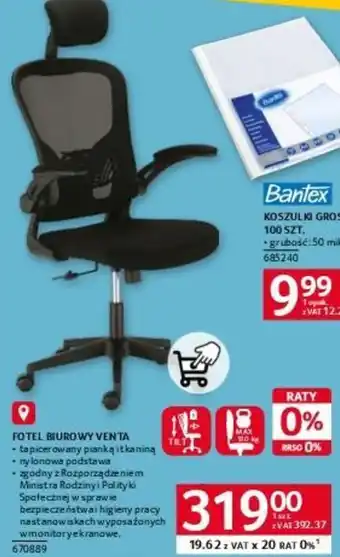Selgros Fotel biurowy Venta oferta