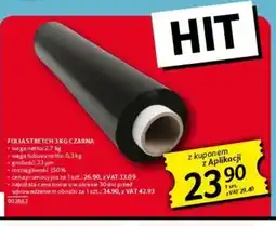 Selgros Folia stretch 3 kg czarna oferta