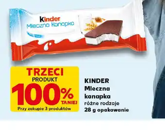 Kaufland Kinder Mleczna Kanapka oferta
