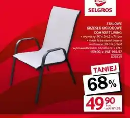 Selgros Krzesło ogrodowe Comfort Living oferta