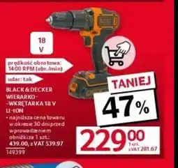 Selgros Wiertarko-wkrętarka Black&Decker oferta
