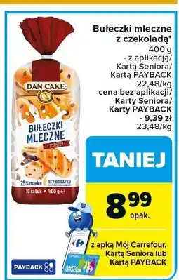 Carrefour Market Bułeczki mleczne z czekoladą Dan Cake oferta