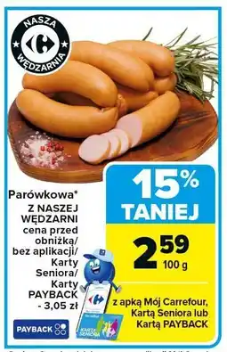 Carrefour Market Parówkowa z naszej wędzarni Carrefour oferta