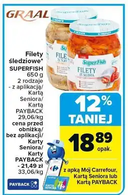 Carrefour Market Filety śledziowe Superfish oferta