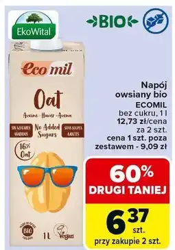 Carrefour Market Napój owsiany bio Ecomil oferta