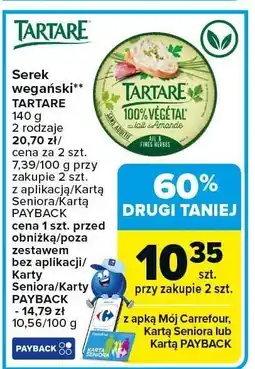 Carrefour Market Serek wegański Tartare oferta