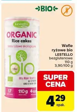 Carrefour Market Wafle ryżowe bio bezglutenowe Lestello oferta