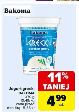 Carrefour Market Jogurt grecki Bakoma oferta