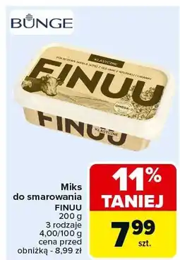 Carrefour Market Miks do smarowania Finuu Bunge oferta