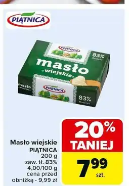 Carrefour Market Masło wiejskie Piątnica oferta