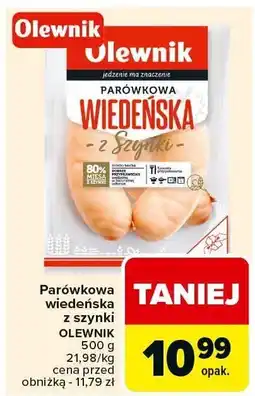 Carrefour Market Parówkowa wiedeńska z szynki Olewnik oferta