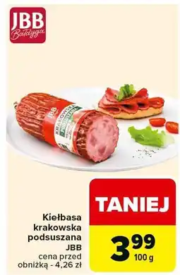 Carrefour Market Kiełbasa krakowska podsuszana JBB oferta