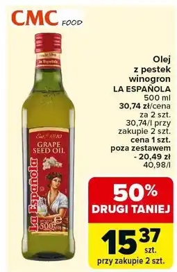 Carrefour Market Olej z pestek winogron La Española oferta