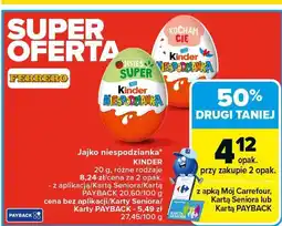 Carrefour Market Jajko niespodzianka Kinder oferta