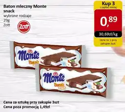 Market Point Baton mleczny Monte snack Zott oferta