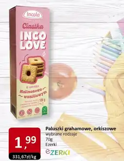 Market Point Paluszki grahamowe, orkiszowe Ezerki różne rodzaje 70g oferta