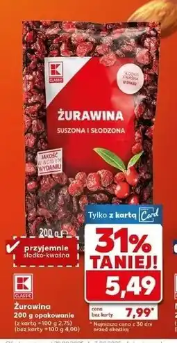 Kaufland Żurawina suszona K-Classic oferta