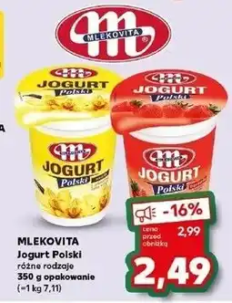 Kaufland Jogurt truskawka Mlekovita Polski oferta