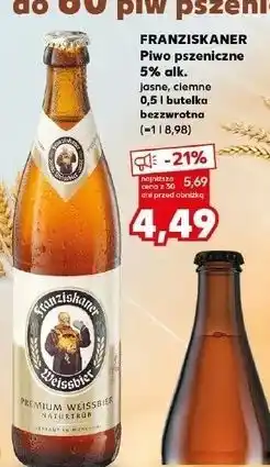 Kaufland Piwo Franziskaner Hefe-Weissbier Naturtrub oferta