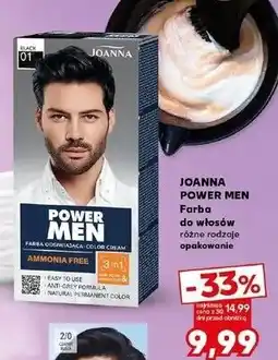 Kaufland Farba do włosów 01 Joanna Power Men oferta
