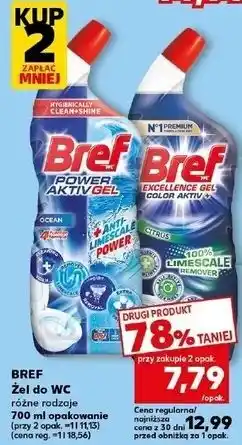 Kaufland Żel do wc citrus Bref Excellence Gel Color Aktiv oferta