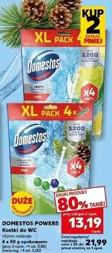 Kaufland Kostka do wc lime Domestos Power5 oferta