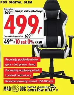 Media Expert Fotel gamingowy Mad Dog oferta