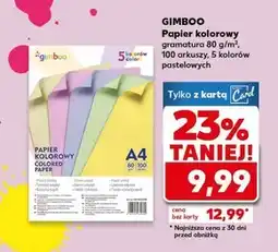 Kaufland Papier kolorowy Gimboo oferta