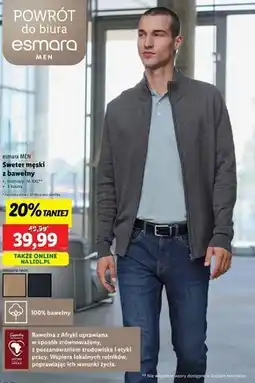 Lidl Sweter męski Esmara oferta