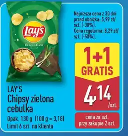 ALDI Chipsy Lay's zielona cebulka oferta