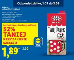 Lidl Mleko UHT Twój Kubek 3,2% Mlekovita oferta