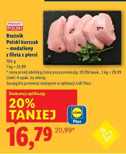 Lidl Polski kurczak - medaliony z fileta z piersi Lidl oferta