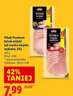 Lidl Schab wiejski lub szynka wiejska wędzona XXL Pikok Premium oferta