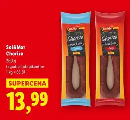 Lidl Kiełbasa Sol&Mar chorizo łagodne lub pikantne oferta