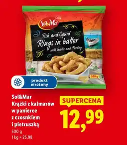 Lidl Krążki z kalmarów w panierce z czosnkiem i pietruszką Sol&Mar oferta