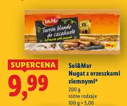 Lidl Nugat z orzeszkami ziemnymi Sol&Mar oferta