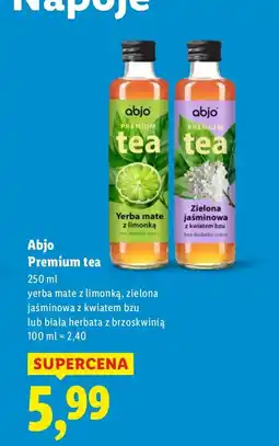 Lidl Herbata Abjo Premium Tea Zielona Jaśminowa z kwiatem bzu oferta