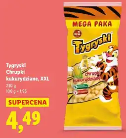 Lidl Chrupki Tygryski kukurydziane XXL oferta