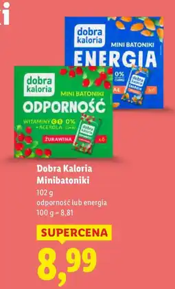 Lidl Batoniki Dobra Kaloria odporność lub energia oferta