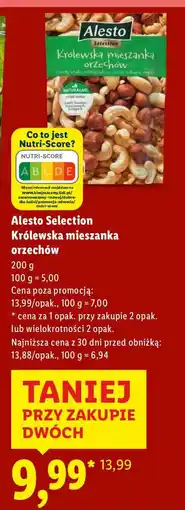 Lidl Mieszanka Alesto Selection królewska orzechów oferta