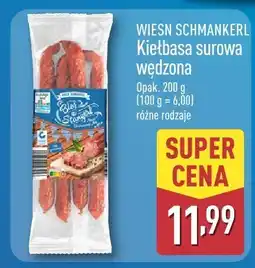 ALDI Kiełbasa surowa wędzona WIESN SCHMANKERL oferta