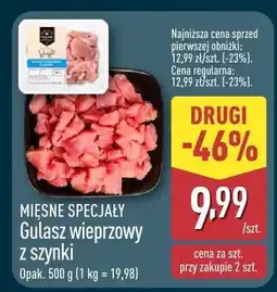 ALDI Gulasz wieprzowy z szynki Mięsne Specjały oferta