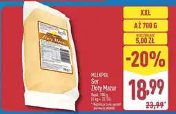 ALDI Ser Złoty Mazur MLEKPOL oferta