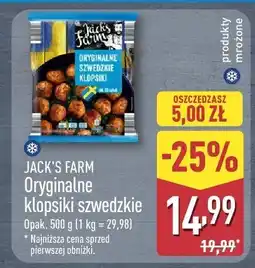 ALDI Klopsiki szwedzkie JACK'S FARM oferta