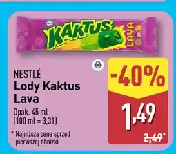 ALDI Lody Kaktus Lava Nestlé oferta