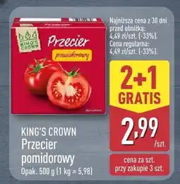 ALDI Przecier pomidorowy King's Crown oferta