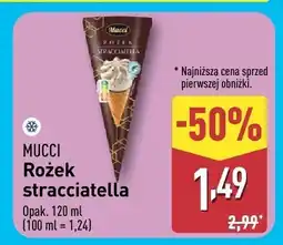 ALDI Lody Rożek stracciatella Mucci oferta